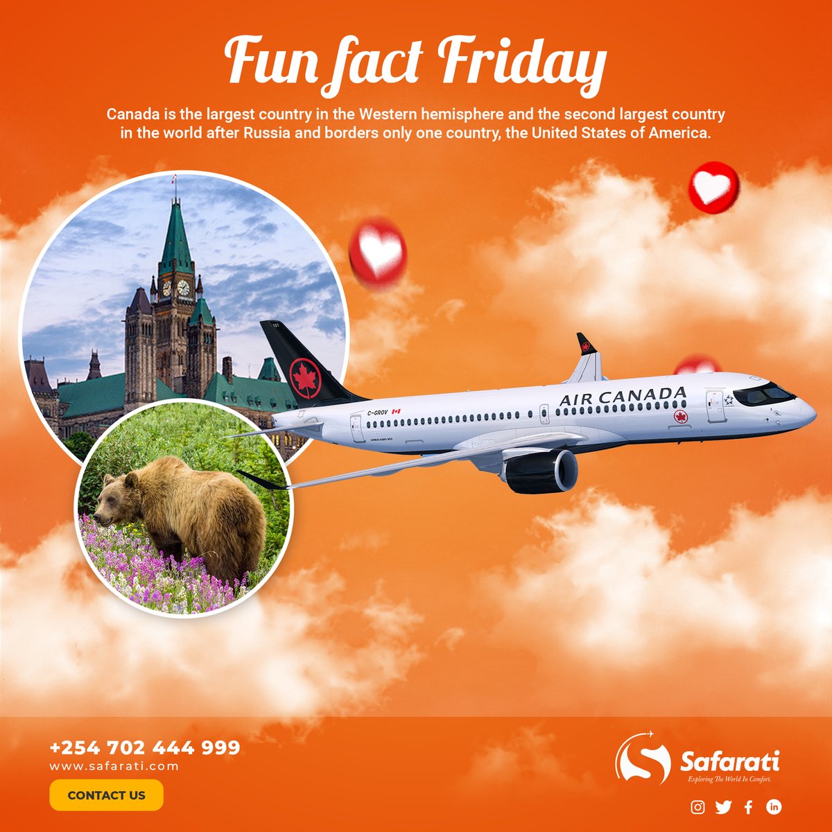 Discover unspoiled wilderness, friendly locals & a unique travel experience unlike any other in #canada 🛫

#safarati #heartsofcanada #onlinebookings #trips #travel #mustvist #adventures # flights #exploreyukon