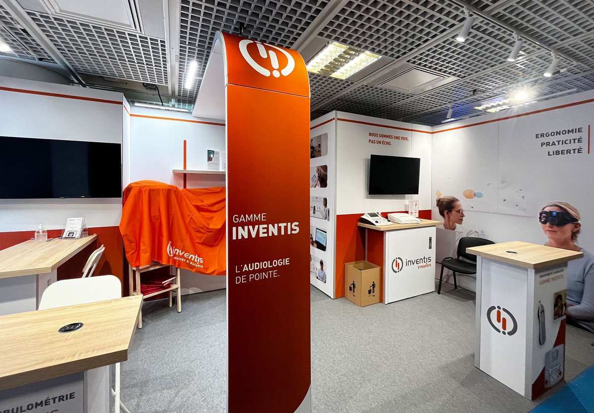 adequatexpo's tweet photo. #Inventis France est en place pour les Assises Face et Cou qui ont lieu jusqu’à demain au @CannesPalais des Festivals !
#synapsys #assisesfaceetcou #assisesORL #archecourbe #standcourbe #standsurmesure #palaisfestivalscannes #communicationresponsable #fabricationfrançaise https://t.co/EAuDykRk75