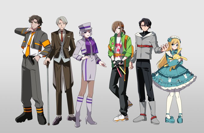 「アニメ禁止法〜この世界からアニメが消えた日〜」12人分のキャラクターデザインと立ち絵も担当させていただいております!政府側、反乱軍、アイドルユニット……アニメ風です! 