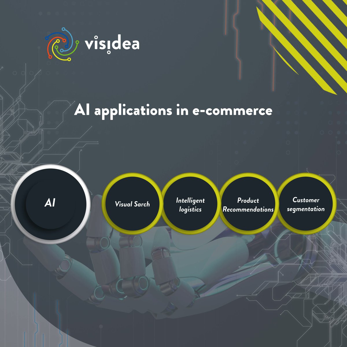 visideaai's tweet photo. 🤖 Visidea uses artificial intelligence (AI) to take your e-commerce to the next level 🧠 

🔍 Discover more : https://t.co/A5NBi5Pl2d

#visualrecommendation #productdiscovery #visualsearch #visidea #ecommerce #consumerbehavior #magento #shopify #prestashop #wordpress https://t.co/x0L74AEvS7