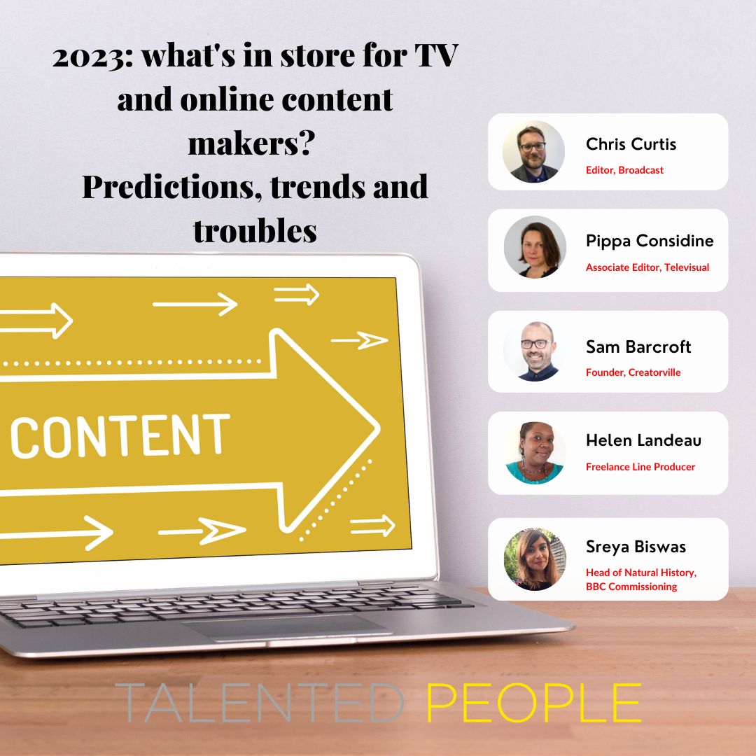 TalentdPeople's tweet image. TP's Kimberly was joined by a panel of industry experts to discuss the future of TV and digital content making - do you agree with their predictions? 

Watch in full here bit.ly/3GXeKtT

#TPsession #Digital #TVmaking #ContentCreation