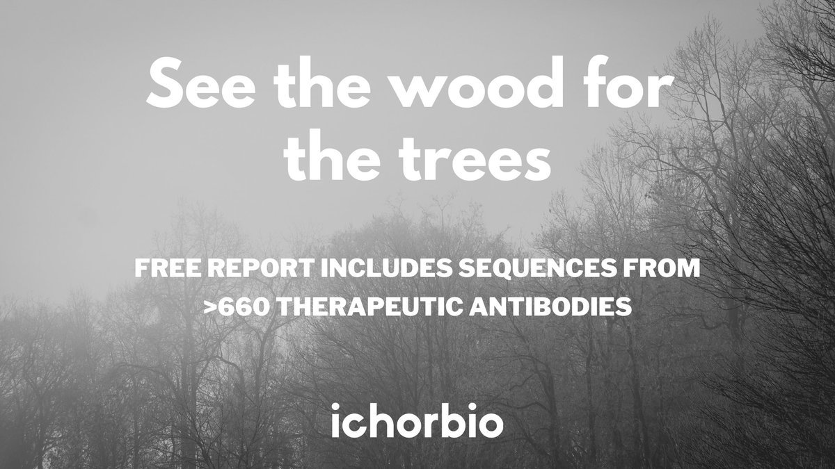 ichorbio's tweet photo. See the wood for the trees: ichorbio have created a spreadsheet with sequences for 668 therapeutic antibodies: https://t.co/zbnAiO69zN https://t.co/Qz7gnLzonf