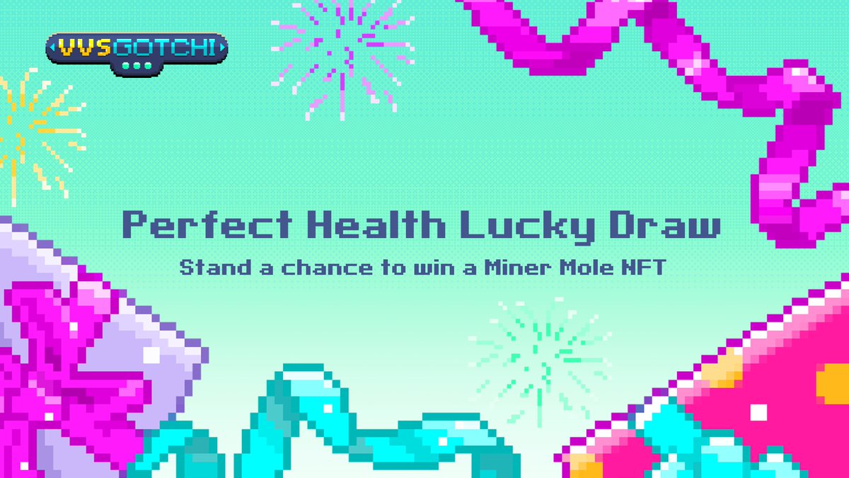 Hey Molefam

Perfect Health Contest will start on 6 Feb to give out 30 Miner Mole NFT 🎉

User with a mole hitting 100 health points in VVS Gotchi upon snapshot will be eligible to participate in the lucky draw

Campaign will run for 30 days till 17th Mar
Check the rules below👇