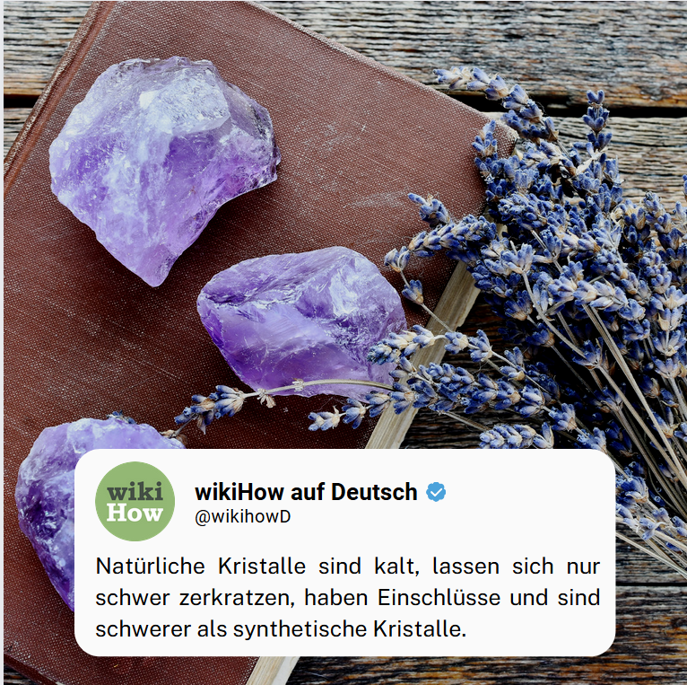 WikihowD's tweet photo. Sieht der #Kristall 💎 "perfekt" aus? Das ist ein schlechtes Zeichen. Die meisten echten Kristalle scheinen nicht zu hell und sind nicht ganz glasig, klar und #perfekt. ✨✨✨ #wikihowd https://t.co/Ukdom9UZbB