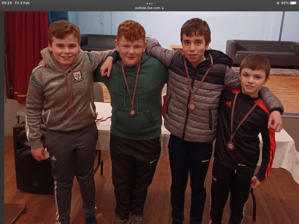 Well done to  the boys who came 3rd in the Cumann na mBunscol Area Sports Quiz.