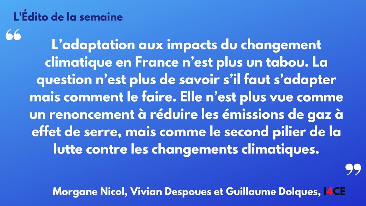 I4CE_'s tweet photo. #I4CE_Newsletter : L’#Adaptation au #ChangementClimatique entre dans une nouvelle ère - #Replay conférence #RetourSur https://t.co/3xS7sNQbqm https://t.co/WMloYjvEZd