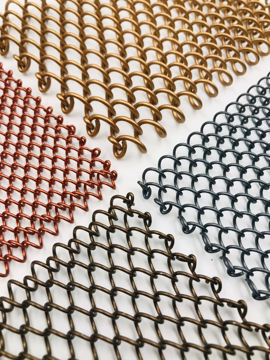 JblMetal's tweet photo. Various color and various surface treatment of stainless steel, brass, galvanised wire.
With painting color, electro plating and powder coating. 
JBL are pleased to share and delivery to you to inspire design idea. 
Web:https://t.co/mI1E3kCgcE  E-mail：spring@jblmeta.com https://t.co/iazOaIQmHi