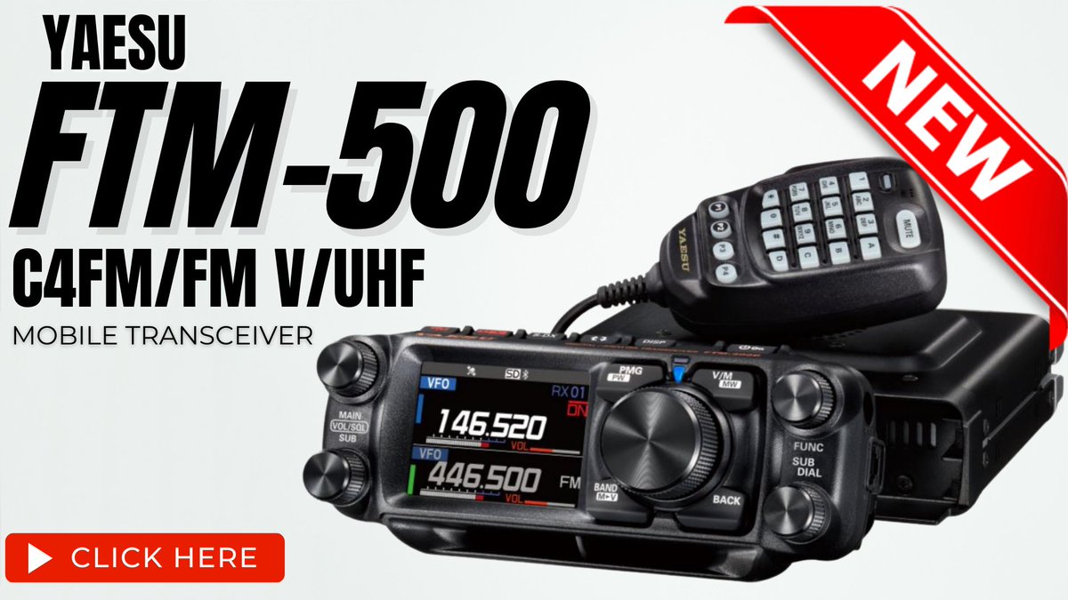 Yaesu Dual Band Digital FTM-500D C4FM⁄FM 144⁄430MHz 20W Mobile
