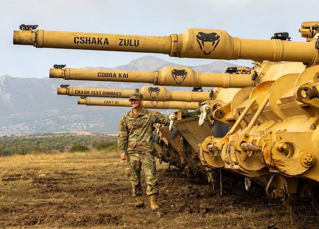 CGibblet's tweet photo. @mildchili2milli @AustralianArmy It’s a sign of pride and ownership in one’s vehicle. US has over 6000MBTs and still names them… https://t.co/6pK85DcXN6