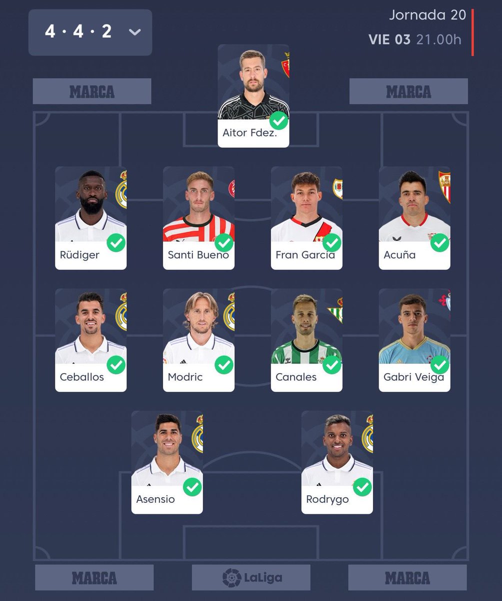 IkerCasillas's tweet photo. Qué ganas de una nueva jornada de @LaLiga! Os dejo mi once de @laligafantasy  👊🏼 pero también quiero ver el vuestro!! https://t.co/vid9cW72xV