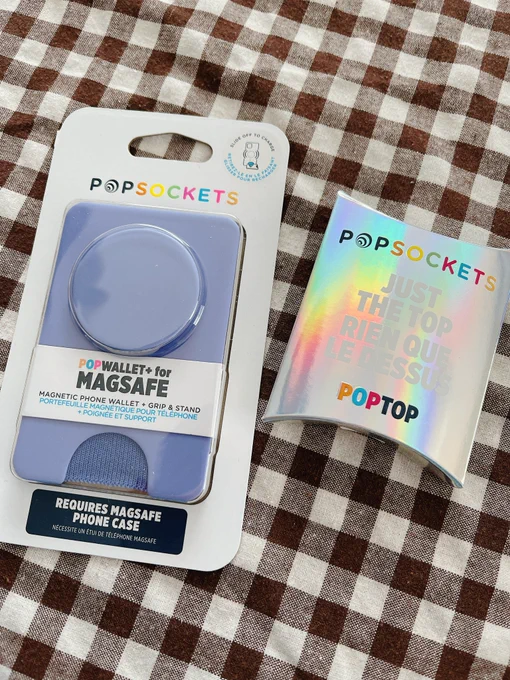 オリジナルpopsockets作ってみた!MagsSafe対応のウォレットもオリジナルデザインできるようになったらまた作りたい 