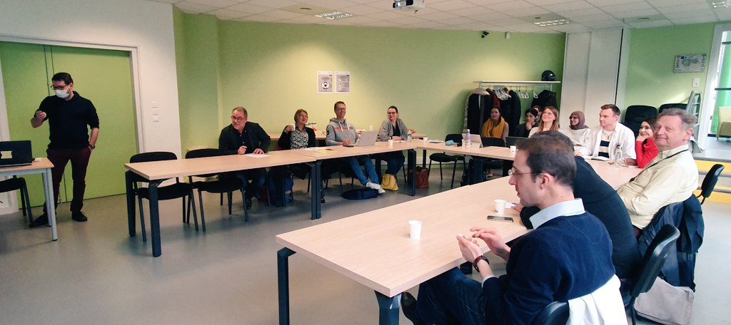 FHU_CARNAVAL's tweet photo. ▶️ Heureux de retrouver les chercheurs de la FHU Carnaval à Amiens pour une journée dédiée aux travaux de recherche fondamentale du WP1. @UPJV_Univ @univrouen @INSERMU1096 @univ_lille @Universite_Caen @Cardio_CHURouen https://t.co/eWfaK7yCCA