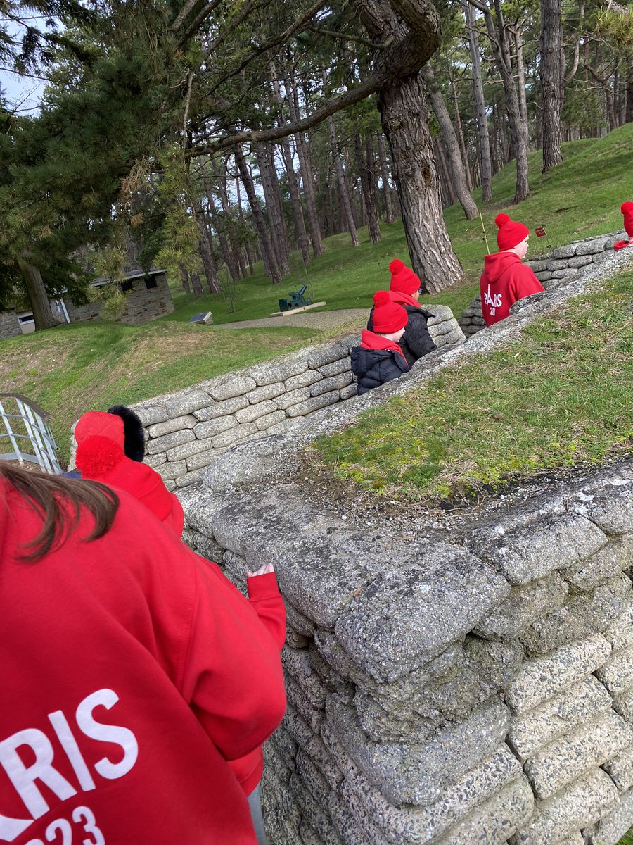olvschool's tweet photo. Mr Devlin is giving us some more pearls as we explore the trenches at Vimy Ridge. @bcw_cat #OLVParis #OLVHistory https://t.co/oQDj85BVJM