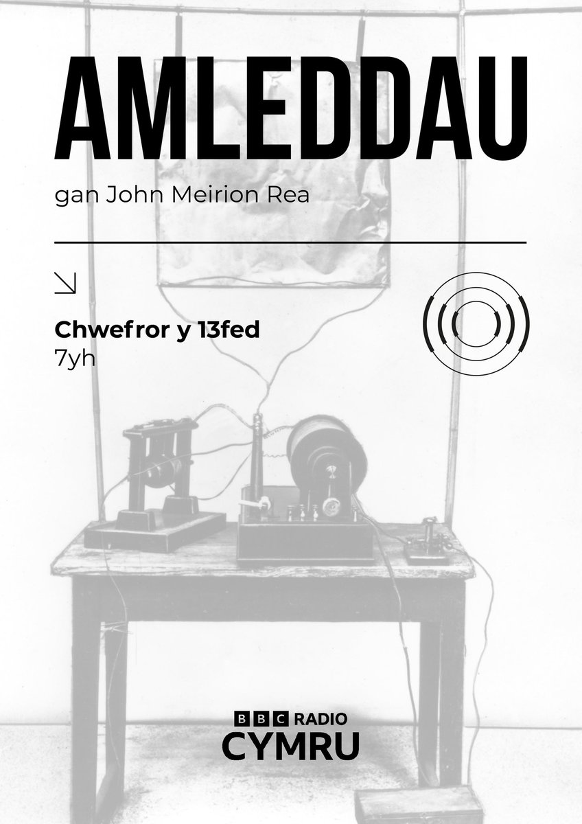 JohnMeirionRea's tweet image. ‘Amleddau/Frequencies' will present voices and recordings from the archives of Radio Cymru in an immersive sound-work.

A BBC commission to celebrate the Centenary of the first broadcast in the Welsh language, on February 13th, 1923.

#BBCRadioCymru
#BBCCymruWales
#BBCSounds