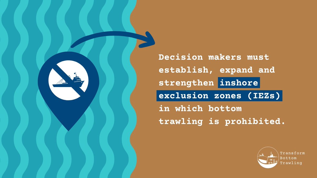 Our message to decision-makers following <a href="/IMPAC5Canada/">IMPAC5</a>:

The vast ocean space beyond #MPAs boundaries is important too! 🌊

We need to establish, expand and strengthen inshore zones in which #BottomTrawling is prohibited to safeguard ecosystems, fisheries and carbon stores 🌏