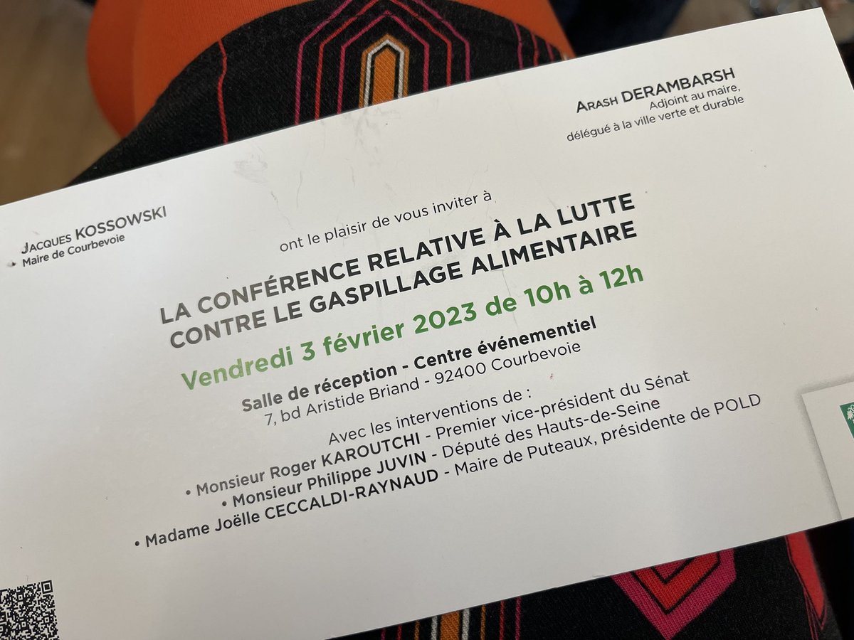 Scx_Flo's tweet photo. Ravie d’être invité par @Arash &amp; @jakossowski à cette 3eme conférence relative à la lutte contre le gaspillage alimentaire
👏🏼 @VilleCourbevoie ville inspirante pour les communes des @hautsdeseinefr
@Ville_de_Sceaux engagée avec les commerçants dans cette lutte depuis le 24/01/23 https://t.co/Vhxl5bIBWY