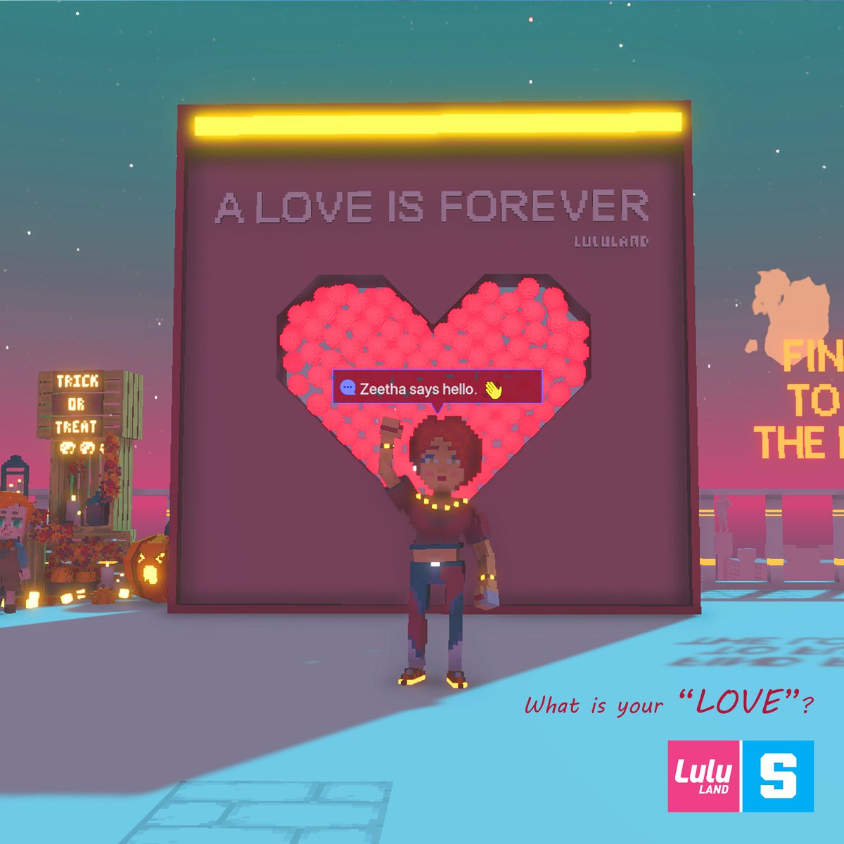 ZeethaSittha's tweet photo. Hi, I'm Zeetha. @TheSandboxGame is where I meet my #NEOGang and #AMZAP. We are now friends IRL too.
Have you ever met someone special in the metaverse?
💙Like & RT
💙Tag that person
💙Fill in the form https://t.co/H5Mk266OJT
Something sweet might happen to you💖
@LuluLand_World https://t.co/dFUGb6Rx7M