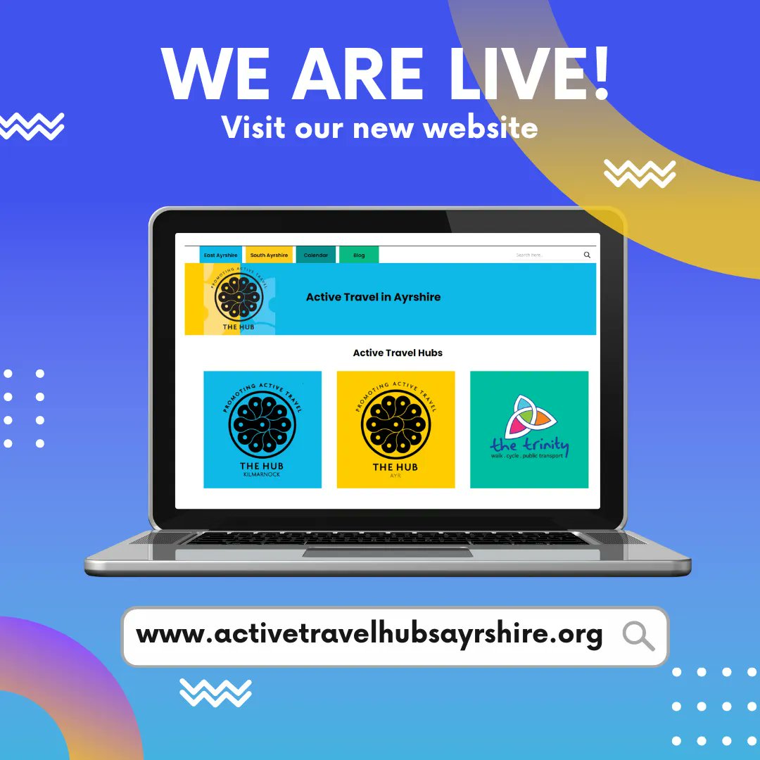 We are really excited to share our new website with you!

Check it out now for

- Events and Activities (check our our calendar especially!)
- Routes and route planning info
- Blogs &amp; more!

all in one place for the first time

Visit now at activetravelhubsayrshire.com