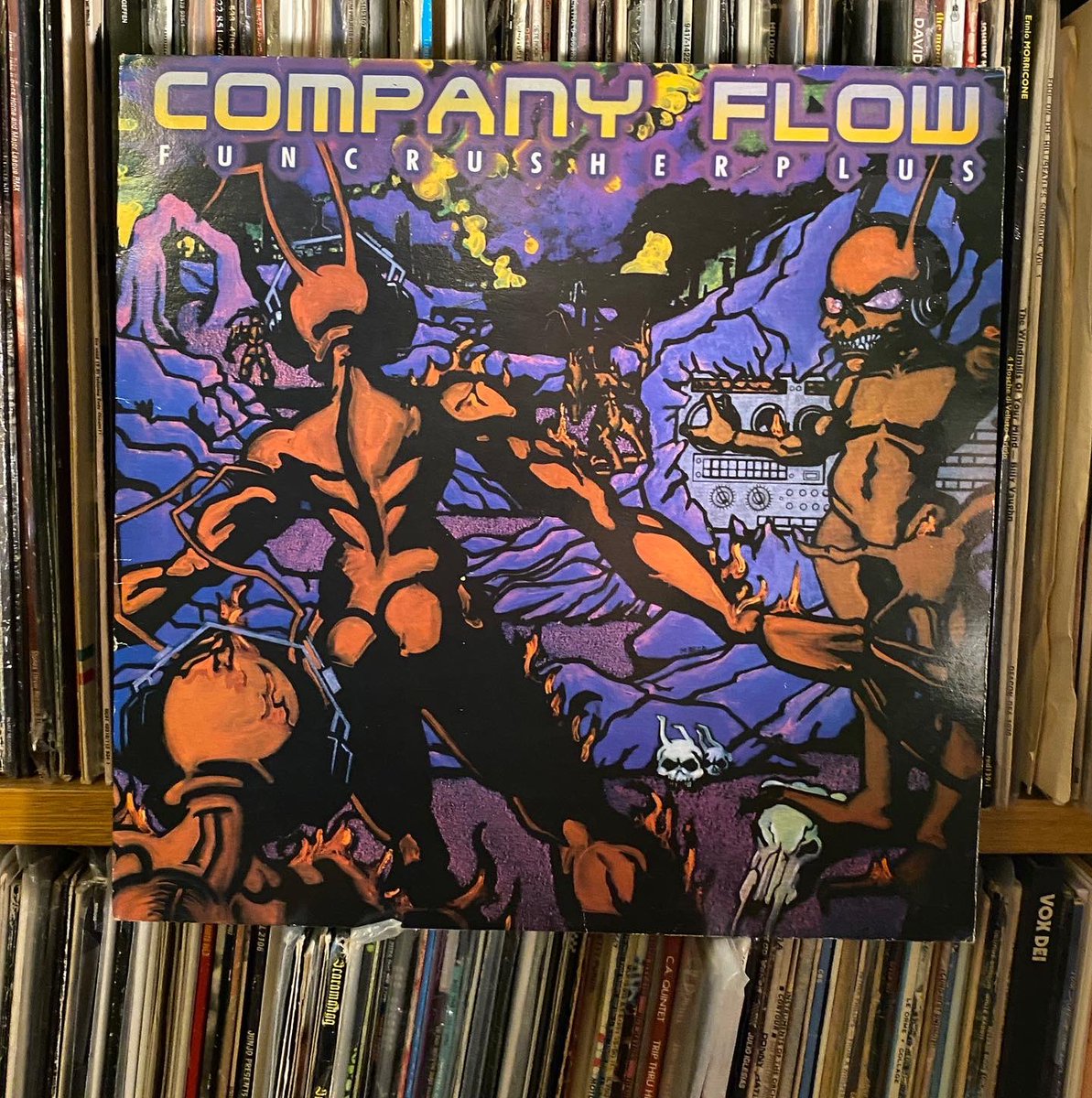 stilts88's tweet photo. Company Flow - Funcrusher Plus
Make me an offer & it’s yours.
Vinyl looks unplayed.
Sleeve still shines with minimal spine wear
#companyflow #elp #coflo #rawkus #rawkysrecords #undergroundhiphop #raprecords https://t.co/lL3IPdXMao