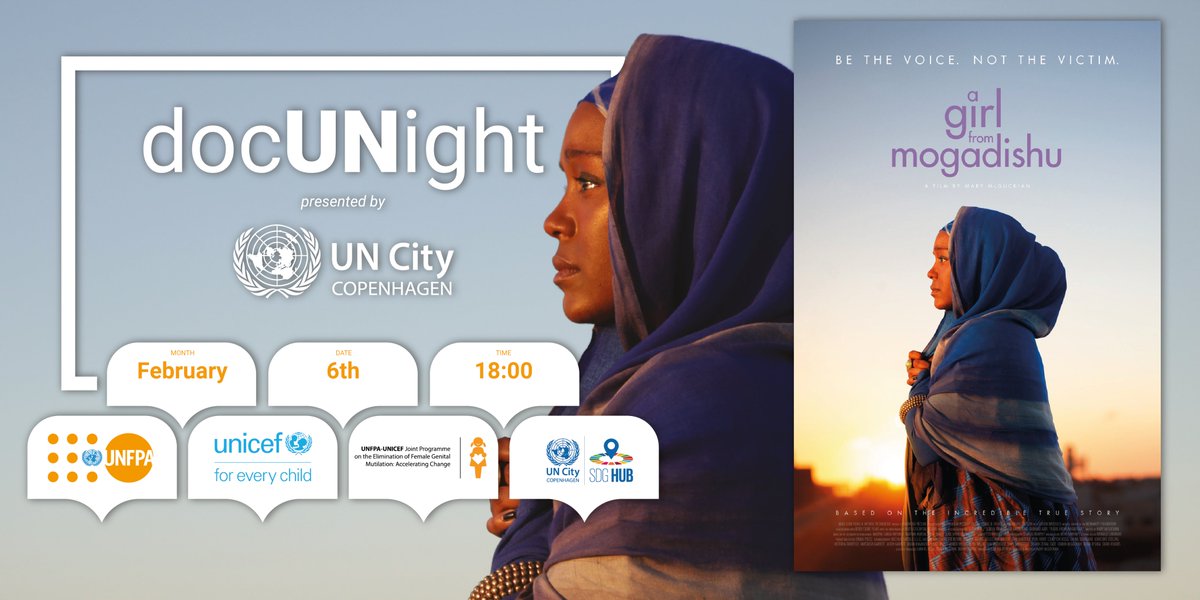 UNFPA Nordic Representation Office (@unfpa_nordic) on Twitter photo 📽️ Join us at <a href="/UNCityCPH/">UN City Copenhagen</a> on the International Day to #EndFGM for a screening of ‘A Girl from Mogadishu’ & a discussion with <a href="/CharlotteWrang1/">Ambassadör Charlotte Wrangberg</a> & Ifrah Ahmed, among others, on initiatives to end female genital mutilation.
📅 6 Feb, 18.00 CET
➡️ bit.ly/3YjUVEb 📽️ Join us at <a href="/UNCityCPH/">UN City Copenhagen</a> on the International Day to #EndFGM for a screening of ‘A Girl from Mogadishu’ & a discussion with <a href="/CharlotteWrang1/">Ambassadör Charlotte Wrangberg</a> & Ifrah Ahmed, among others, on initiatives to end female genital mutilation.
📅 6 Feb, 18.00 CET
➡️ bit.ly/3YjUVEb