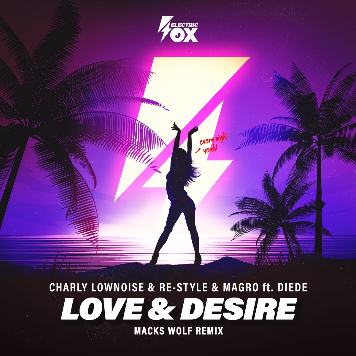 An honour to remix this track 🙏

I’ve been a fan of Charly Lownoise since the late 90s, and Re-Style has made some of my favourite music in recent years. Great to work with the super talented Magro too! 

My remix of Love &amp; Desire (feat. Diede) is out Feb 7 on Electric Fox ⚡️🦊