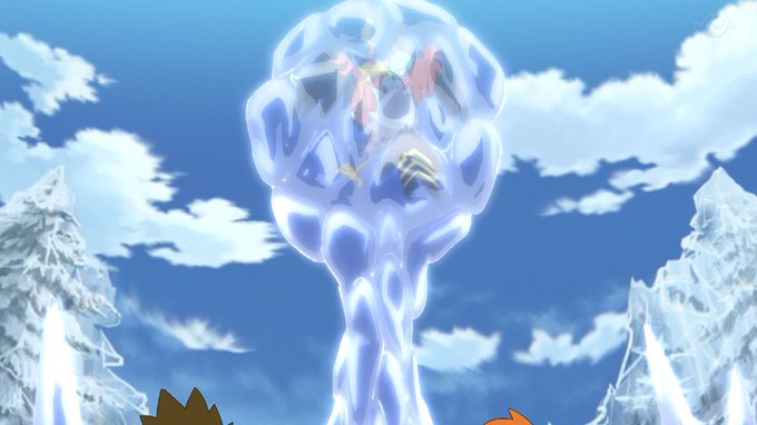 ポケモンでも凍結祭りじゃん… #anipoke #アニポケ 