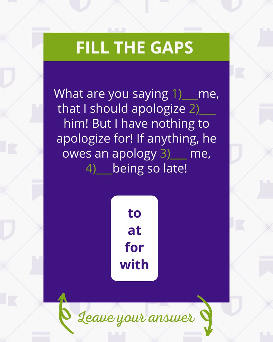 masterKeyingles's tweet photo. Fill in the gaps with the appropriate preposition. In some, no preposition may be needed!

#businesswriting #technicalwriting #freelancing #clasesdeingles #expression #english #grammar #vocabulary #FelizLunes https://t.co/rf5HcEePH2