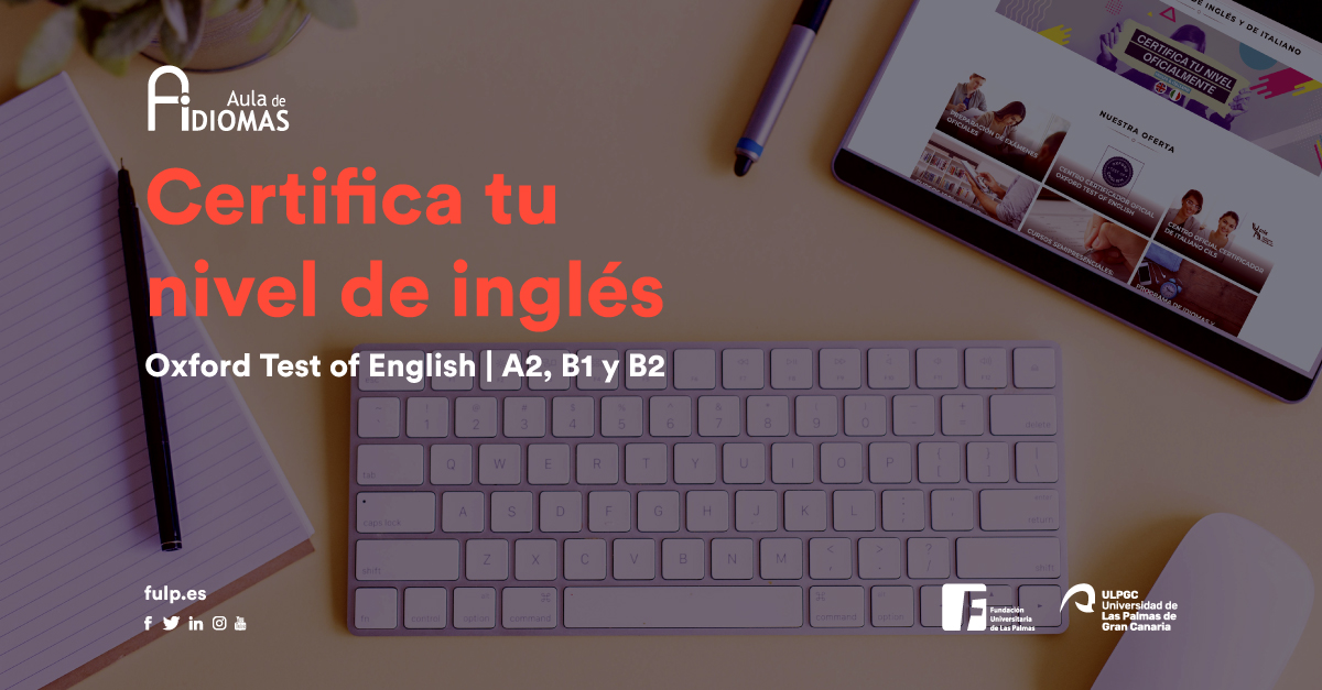 Fundacion_FULP's tweet photo. ¡Certifica tu nivel de inglés, será el pasaporte de tu próximo empleo!
La próxima convocatoria del Oxford Test of English tendrá lugar los días 27 y 28 de marzo en el #AulaDeIdiomas.
Inscríbete antes del 23 de febrero de 2023 🔗 https://t.co/sMV0ElsPVs
#IdiomasFULP https://t.co/QUWoor6Viy