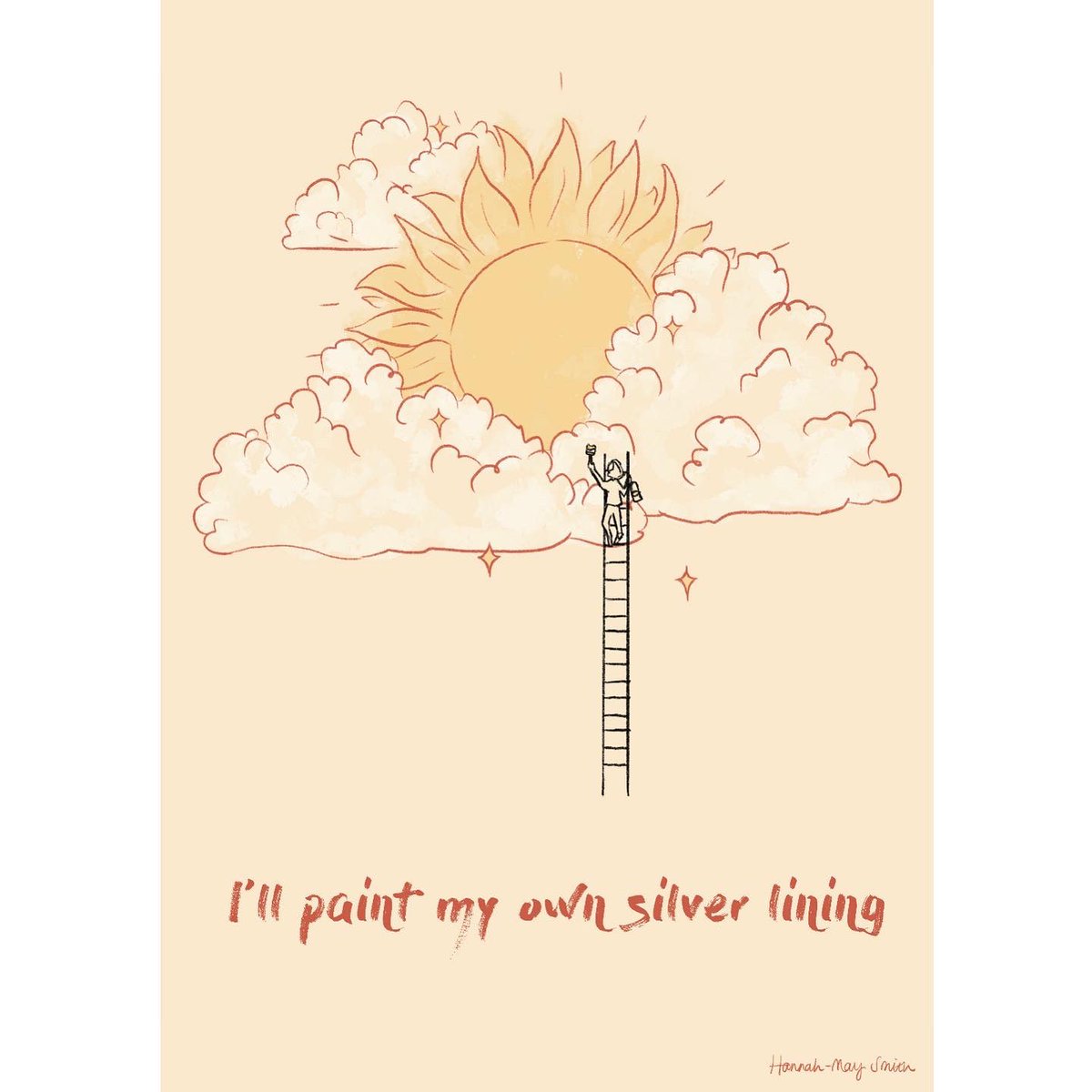 HanGraceMusic's tweet photo. These limited edition ‘Silver Lining’ prints are now available on my bandcamp page! ☁️✨ 

Each print comes with a handwritten lyric sheet of the song.

Order yours here: https://t.co/qUvQ5ftrM9
 
I absolutely love this beautiful illustration of the song by @hannahmaystudio 🎨 https://t.co/ZkgzjzpuPP