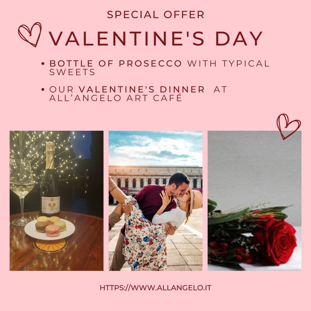 #ValentinesDay     
Take time for yourself & your loved one!
Come to celebrate Valentine’s Day in #Venice at #AllAngeloArtHotel.

👉 bit.ly/3joI4SD

 #hotelnearsanmarco #venezia #valentinesoffer #offertadisanvalentino #hotelavenezia  #venise #venedig #venecia