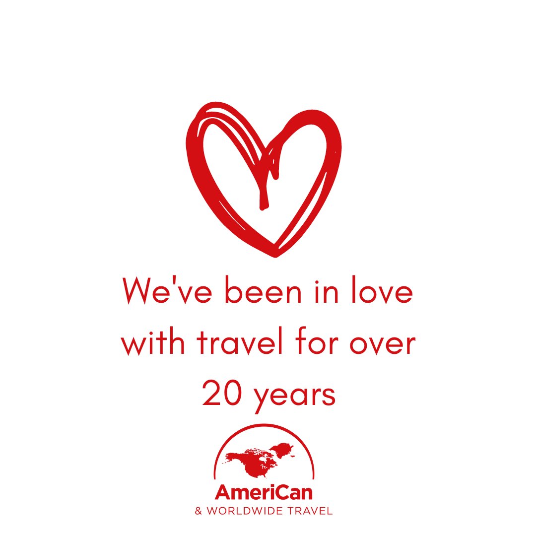 Although its not always been smooth sailing, we're still very much in love with travel. 

If you are looking for a romantic city break, a honeymoon to remember or an anniversary trip, then get in touch.

Happy Valentines day!

#awwt #americanandworldwide #holiday #tunbridgewells