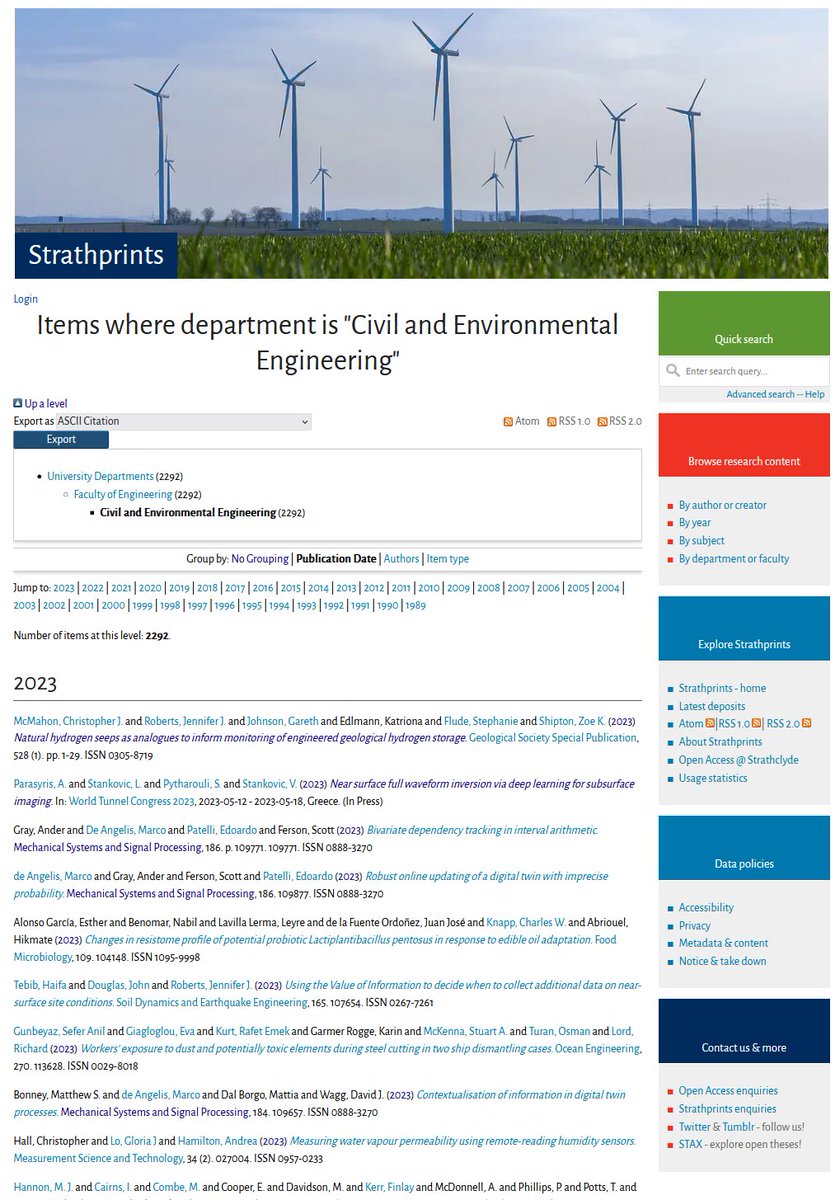 StrathclydeOA's tweet photo. "Time waiteth for no man" -- we're into February 2023 already!
The spotlight on #strathprints this month is #OpenAccess research on the global #energy challenge and #ClimateEmergency. Work by many departments and research units is involved. Dive in here: https://t.co/ApgZ2lnuk5 https://t.co/L73xULrIXy