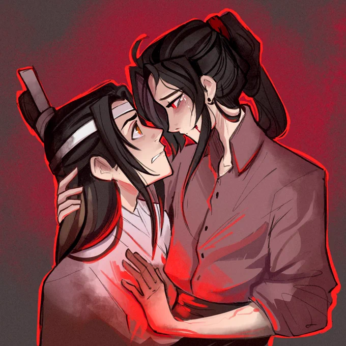 ANGSTY WANGXIAN AND LITTLE MUSHROOM's HEARTBREAKING SCENE, I CRIED WHILE DRAWING THEM  