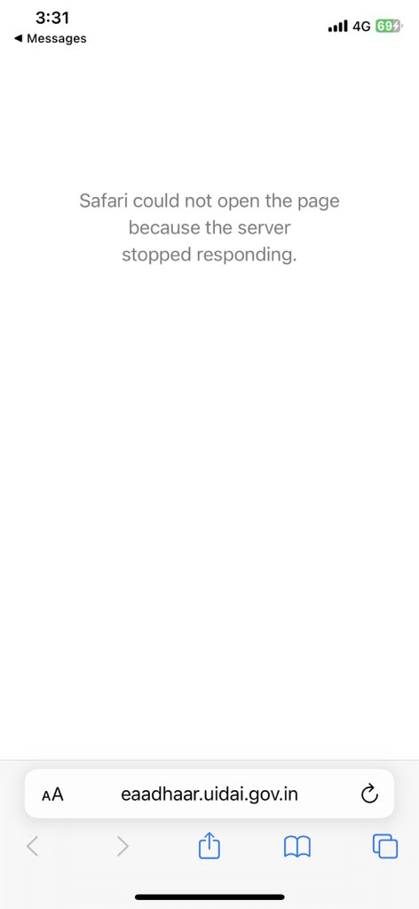 GALLANT_HARI's tweet photo. @UIDAI Dear Team, The website is down for the past 3 days. Take necessary steps ASAP @AshwiniVaishnaw https://t.co/ROhcPRMeoN