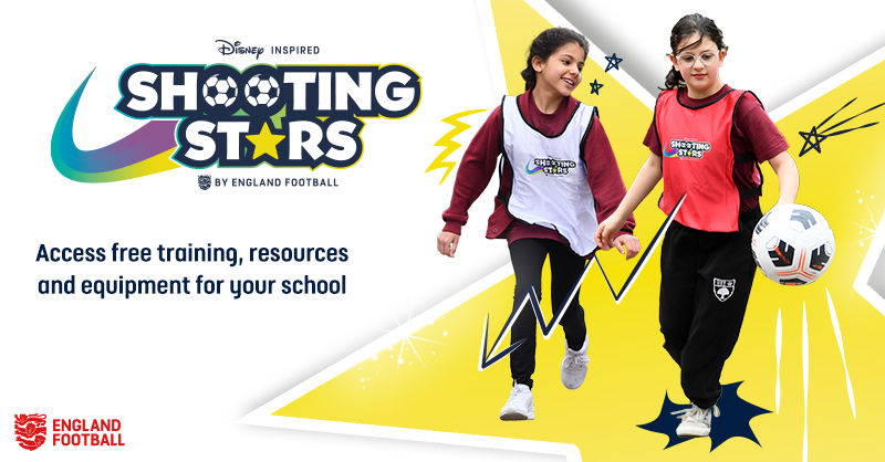 Using the magic of Disney to get girls active! The Disney inspired Shooting Stars E-learning platform has launched!

The platform includes 5️⃣ free modules and hard copy resources when you finish the training. Find out more ⚽ girlsfootballinschools.org #GirlsFootballinSchools