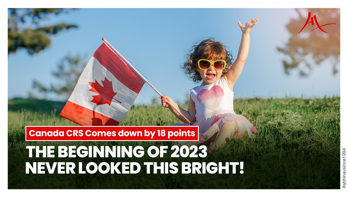 abhinavimmi's tweet photo. Big Drop in CRS Cut-Off in the latest Canada Express Entry Draw!
Apply Now: https://t.co/OMPXr6PMyy.
For more information call us at +91-8595338595.
#CRS #CrsCuttOff #ComprehensiveRankingSystem #CrsScore #CrsPoints #ExpressEntry #ExpressEntryDraw #ExpressEntryProgram https://t.co/AvU5TdKDkN