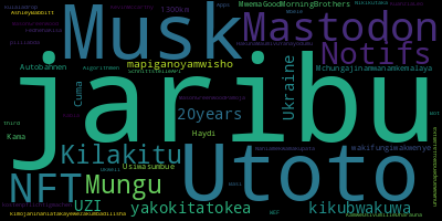 infokalyptisch's tweet photo. Trending in my timeline now: #Utoto (2) #Musk (2) #Mastodon (2) #NFT (2) #Notifs (1) #Kilakitu (1) #Mungu (1) #yakokitatokea (1) https://t.co/zQHXGqhzJ7