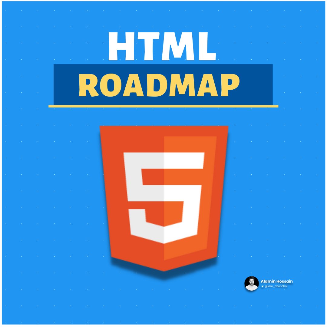 iam_chonchol's tweet image. HTML ROADMAP - Learn HTML in one thread 🔥 
🧵