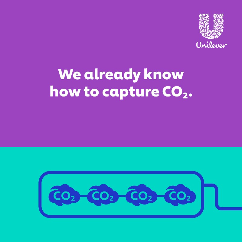 Unilever's tweet photo. Greenhouse gases are the problem. But could they also be part of the solution?

As part of the Flue2Chem cross-sector collaboration, we’re working with 14 industry partners to find ways of turning UK waste gases into more sustainable chemicals. 💙

#OurCleanFuture