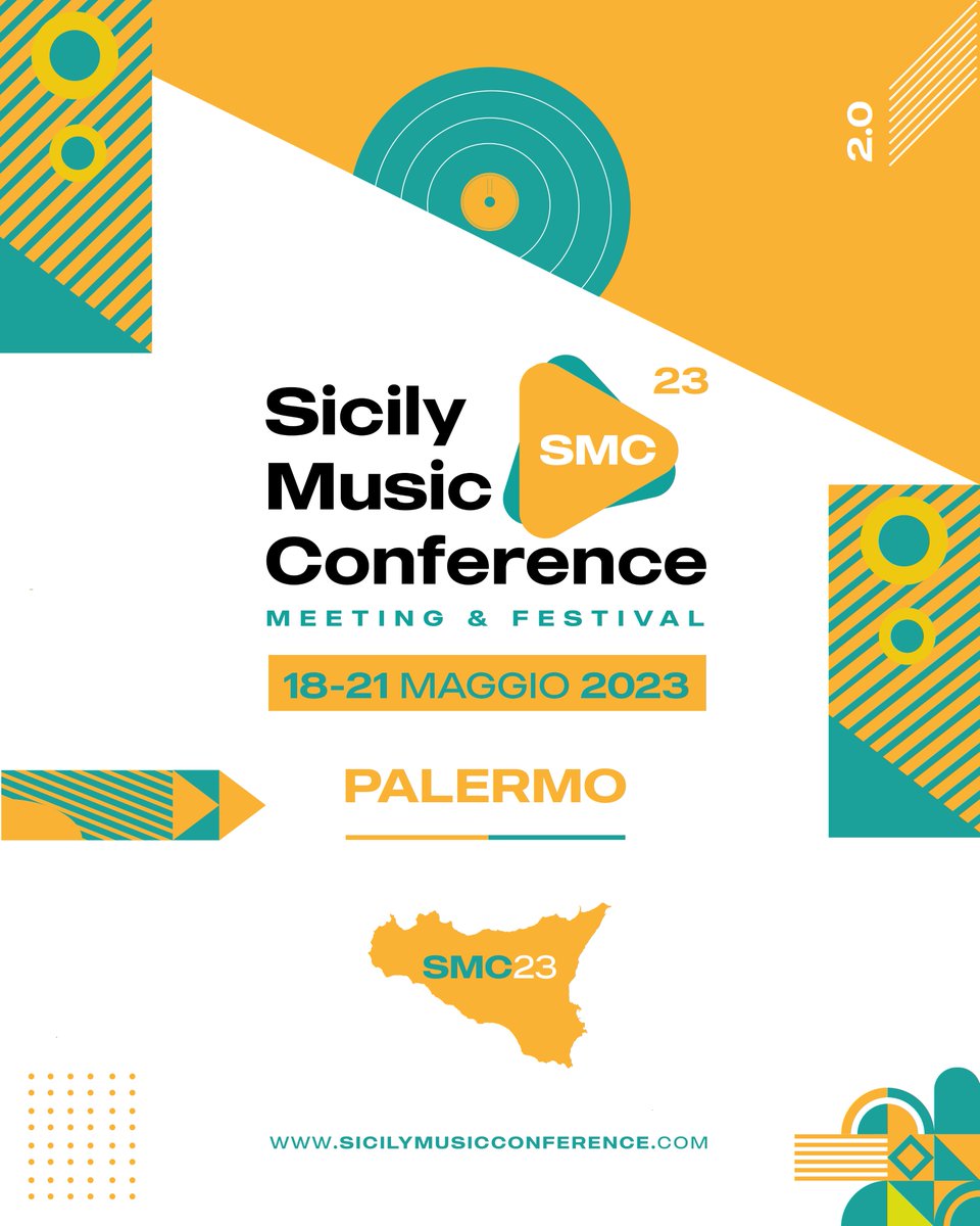 🌊 𝗦𝗜𝗖𝗜𝗟𝗬 𝗠𝗨𝗦𝗜𝗖 𝗖𝗢𝗡𝗙𝗘𝗥𝗘𝗡𝗖𝗘
🗓 18 ⋄ 19 ⋄ 20 ⋄ 21 Maggio 2023
📍 Palermo ⋄ Sicilia

La 2^ edizione di SICILY MUSIC CONFERENCE 🤟

4 giorni per affrontare diversi temi della filiera musicale, per raccontare lo stato delle cose, le necessità e tanto altro