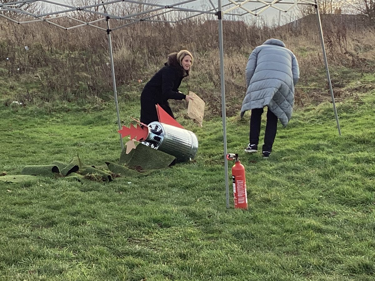 Westfield_PA's tweet photo. Crash landing at Westfield this morning! An unidentified object, containing a letter for WPA, was found in the crash site. All the children are working on challenges to help ‘Gonzo’ the alien master numbers! @UnitySchoolsP @NSPCC @SamWardAcad https://t.co/gCUYN6fZu6