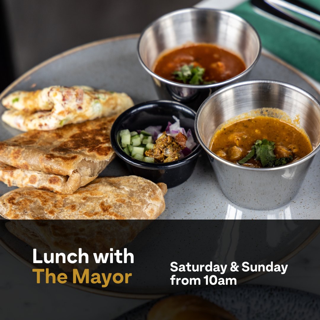 MiljulChai's tweet photo. Join us for a special event this weekend! Lunch with The Mayor is taking place this Saturday &amp; Sunday from 10am. Enjoy a Desi Nashta plus a Chai for £10.

Everyone is welcome. 

📍 119 Yorkshire Street, Oldham

@OldhamCouncil https://t.co/xlk9YSzA6d