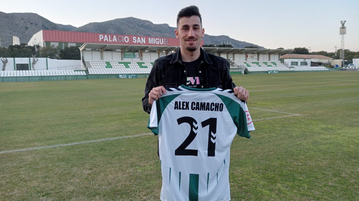 JTorremolinosCF's tweet photo. 🆕 ALEX CAMACHO, BIENVENIDO

El Juventud de Torremolinos CF ha llegado a un acuerdo con el futbolista Álex Camacho que le une a nuestra entidad hasta final de temporada.

¡Bienvenido, Álex!

Más info en: https://t.co/9RuIUal6Xl

#somosverdes #deporte #futbol #torremolinos https://t.co/T61Y3qsH0O