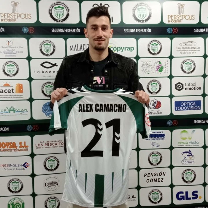 JTorremolinosCF's tweet photo. 🆕 ALEX CAMACHO, BIENVENIDO

El Juventud de Torremolinos CF ha llegado a un acuerdo con el futbolista Álex Camacho que le une a nuestra entidad hasta final de temporada.

¡Bienvenido, Álex!

Más info en: https://t.co/9RuIUal6Xl

#somosverdes #deporte #futbol #torremolinos https://t.co/T61Y3qsH0O