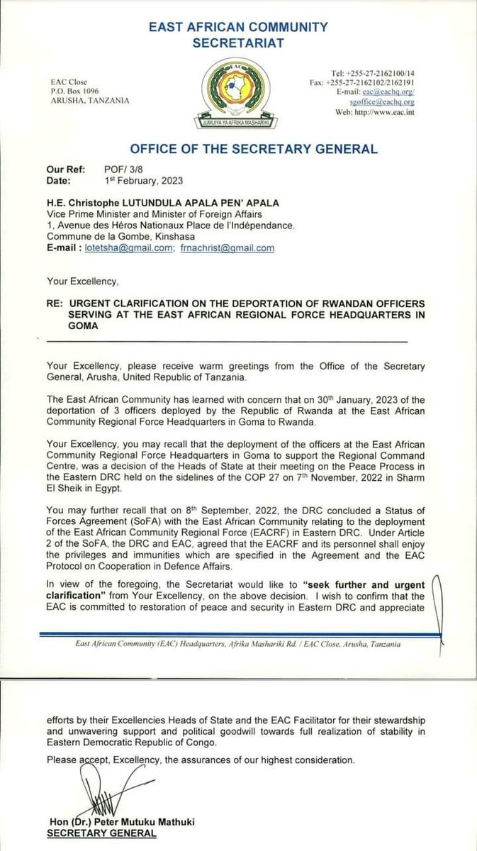 Sly_BloodColtan's tweet photo. The #EAC has never condemened Rwanda for supporting the #M23 for firing a missile on a #DRC plane over the city of Goma or for violating article 124 of the EAC dares to ask for clarification? @jumuiya needs to learn that 🇨🇩 will not let you trample over its sovereignty. #EACOut https://t.co/F7cr4zD98H
