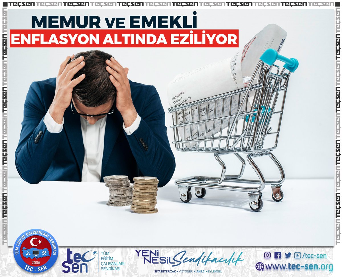 Enflasyon Karşısında Meydana Gelen Kayıpların Telafisi İçin Memur ve Emeklilerimize  5.000 TL Ek Zam Zorunludur, Zaruridir, Mecburidir.!
tec-sen.org/haberdetay.asp…

#MemuraEk5BinZam #MemuraEk5Bin  #tecsen #bask