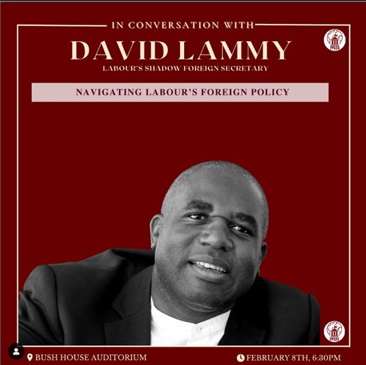 KCLPolSoc's tweet photo. With @KCLLabour and @fpskings23, we are extremely honoured to welcome @DavidLammy on the 8th of February from 6:30PM at the Bush Auditorium !

Thanks @KCLLabour for the collab !

Tickets are here: https://t.co/2b5ONXqrFr https://t.co/mDIv18XAa3