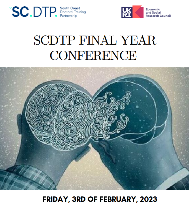 RLTansley's tweet photo. Attending the @SouthCoastDTP  #SCDTPFinalYearConference today. Very excited to hear all about the research being done by current final year PhD students.

As I am in the penultimate year of my own PhD, it is both scary and exciting to think next year will be my turn to present!🤯 https://t.co/K2K2p72RM9
