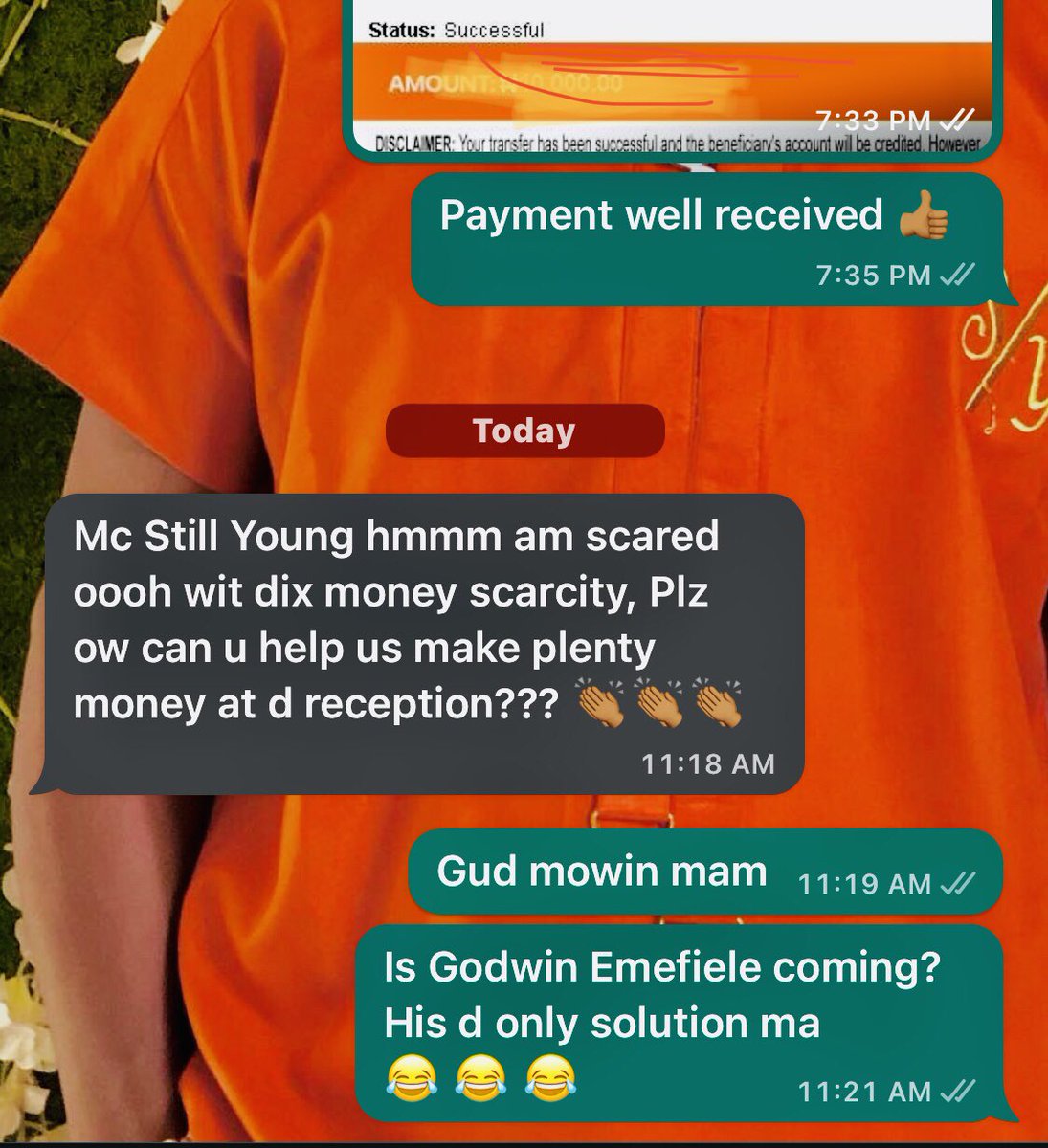 AdeStill_young's tweet image. My Client And I….😂😂😂
Dix Saturday Event Go Loud.