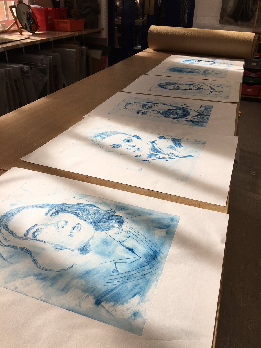 KimSchArt's tweet image. #greatteaching wow such beautiful 4th form proof prints made today - not even finished yet!